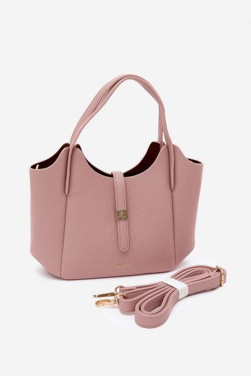 Bolsa de couro sintético rosa Toffee 2