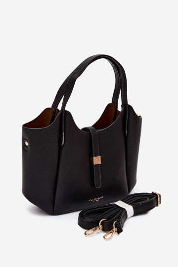 Bolsa preta de couro sintético Toffee 2