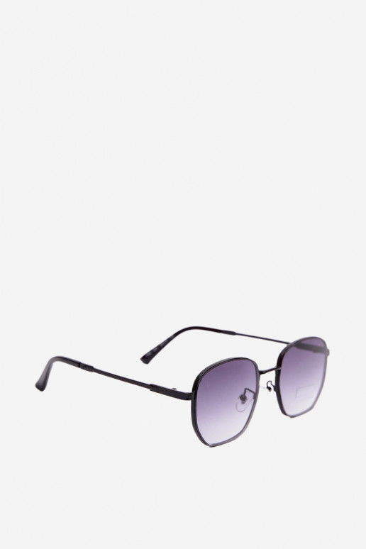 Óculos de sol com armação fina UV 400 na cor preta