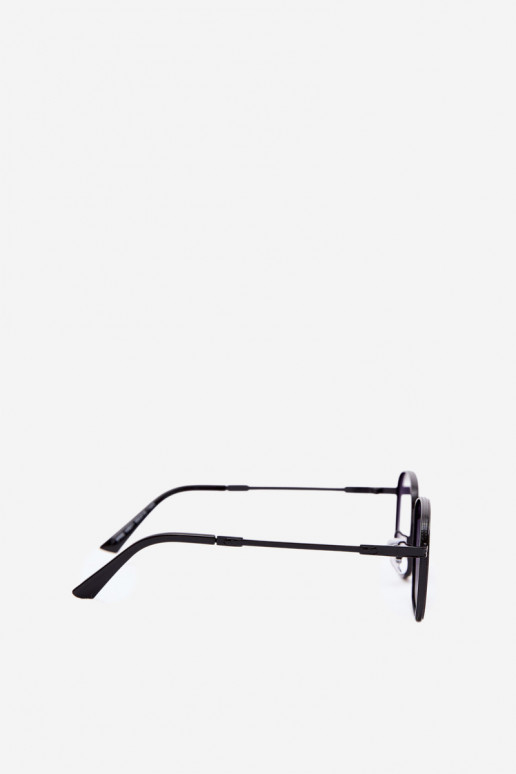 Óculos de sol com armação fina UV 400 na cor preta