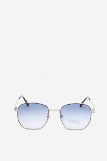 Óculos de sol com armação fina UV 400 na cor azul 2