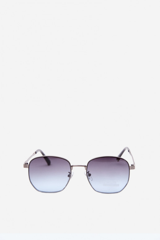 Óculos de sol com armação fina UV 400 na cor azul escuro