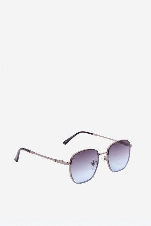 Óculos de sol com armação fina UV 400 na cor azul escuro