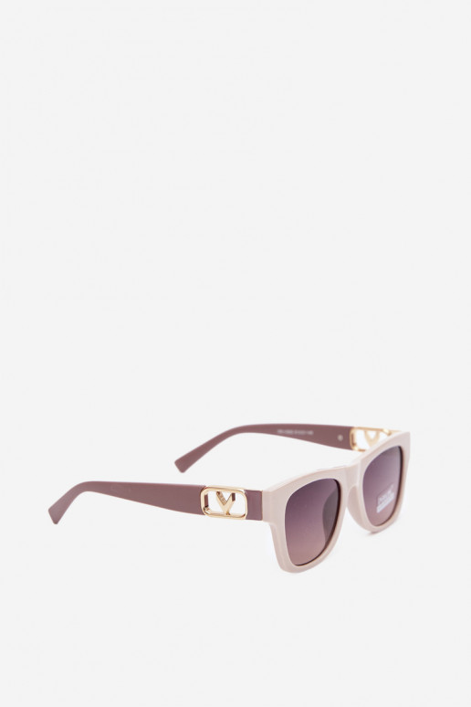 Óculos de sol femininos com filtro UV na cor areia