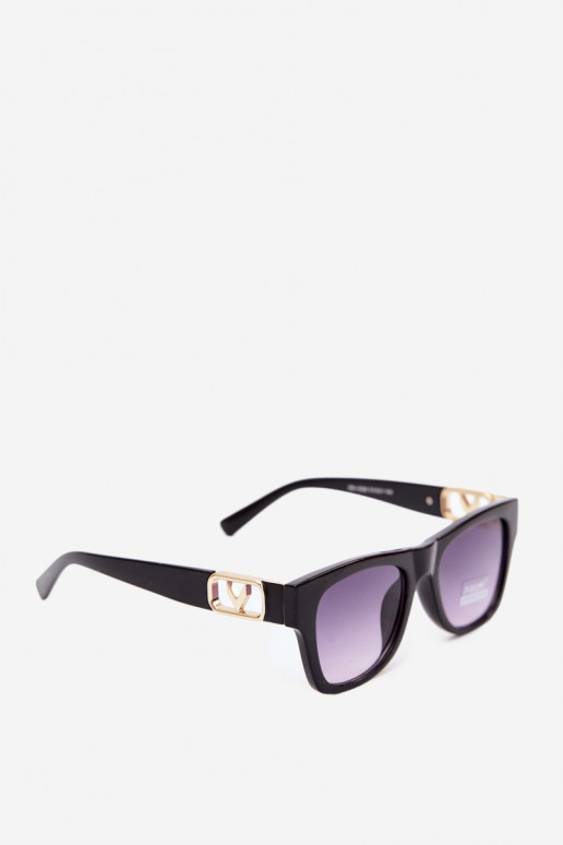 Óculos de sol femininos com filtro UV na cor preta