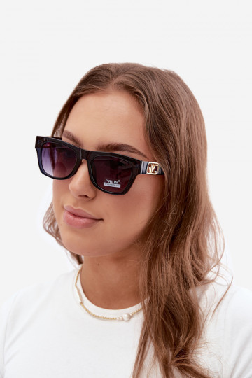 Óculos de sol femininos com filtro UV na cor azul escuro