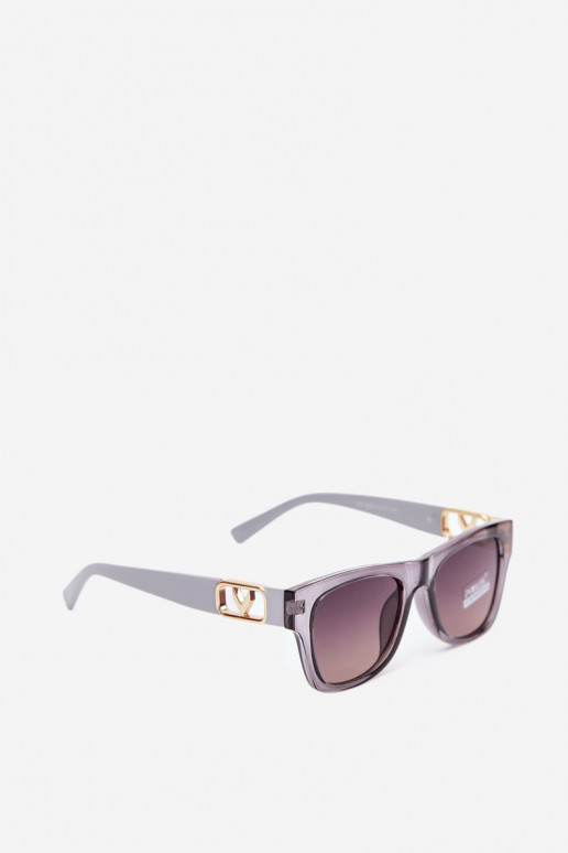 Óculos de sol femininos com filtro UV na cor cinza
