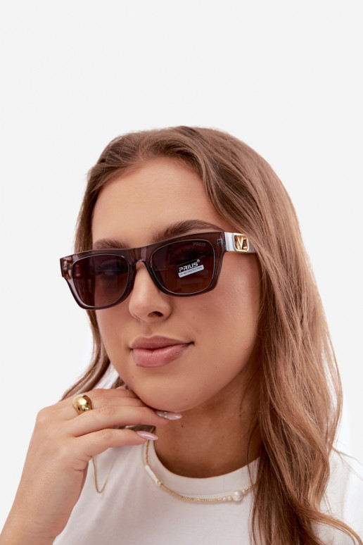 Óculos de sol femininos com filtro UV na cor cinza