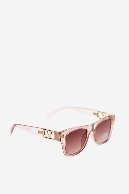 Óculos de sol femininos com filtro UV na cor rosa