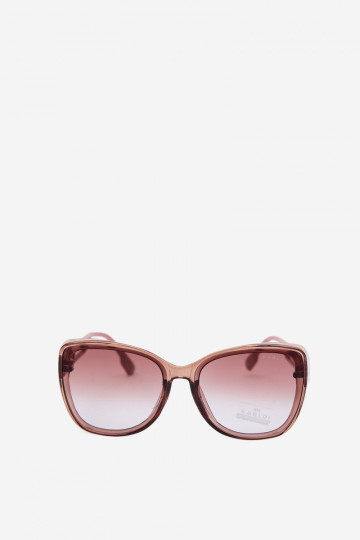 Óculos de sol femininos em estilo gato na cor rosa 2