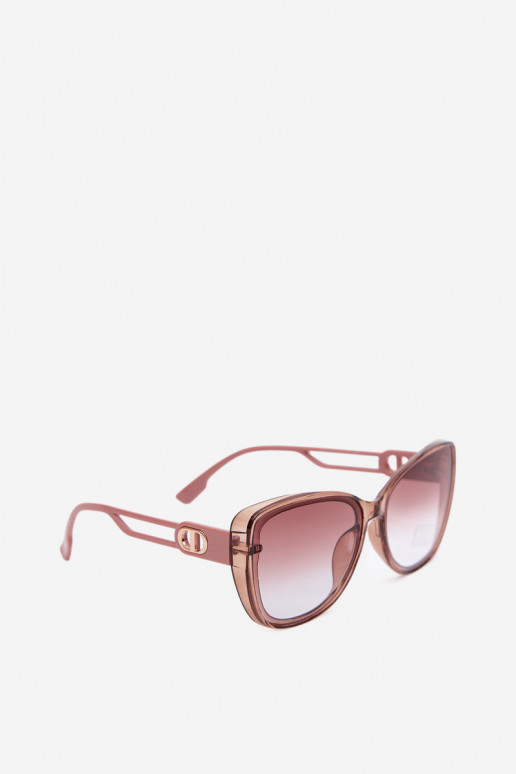 Óculos de sol femininos em estilo gato na cor rosa