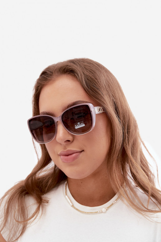 Óculos de sol femininos em estilo gato na cor roxa