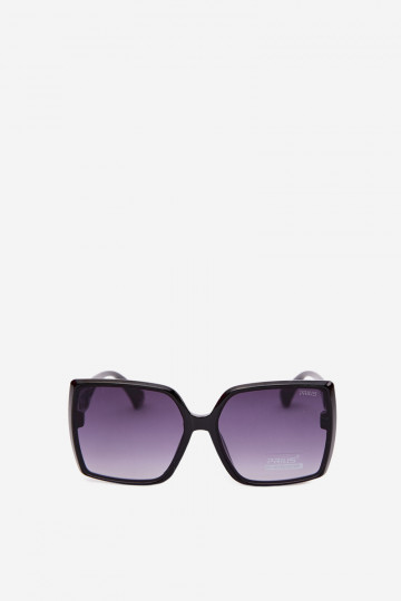 Óculos de sol femininos com filtro UV na cor preta