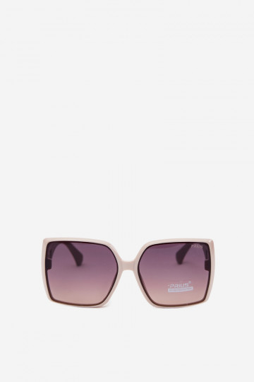 Óculos de sol femininos com filtro UV na cor areia