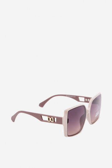 Óculos de sol femininos com filtro UV na cor areia 2