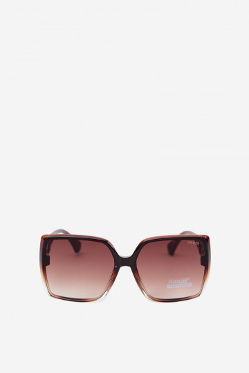 Óculos de sol femininos com filtro UV na cor marrom