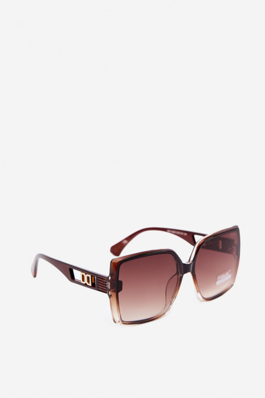 Óculos de sol femininos com filtro UV na cor marrom