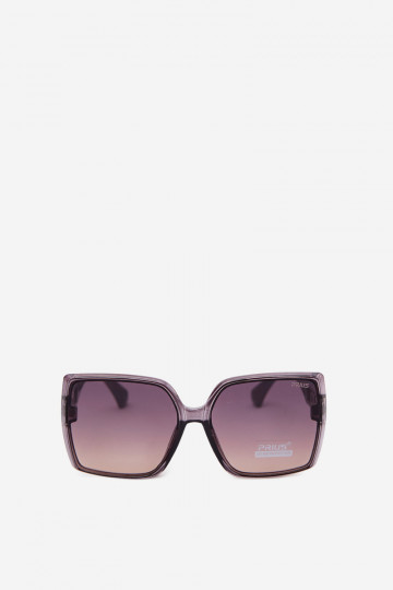 Óculos de sol femininos com filtro UV na cor cinza