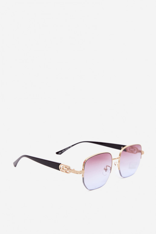 Óculos de sol com armação fina e filtro UV, roxo
