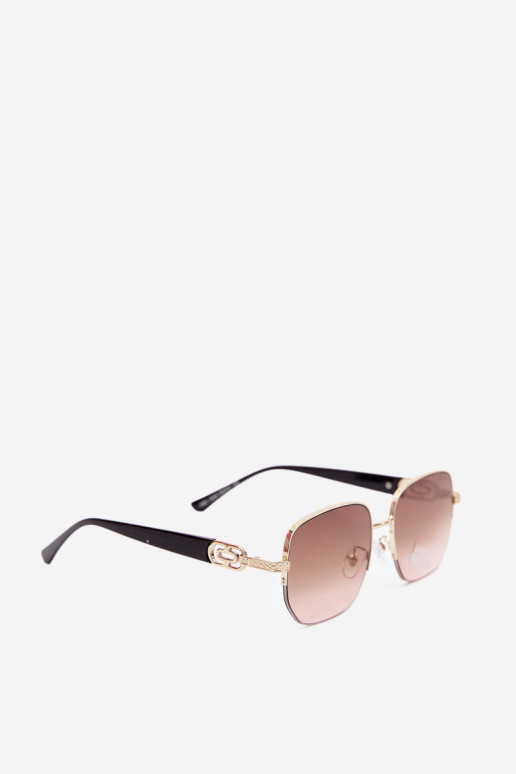 Óculos de sol com armação fina e filtro UV, rosa