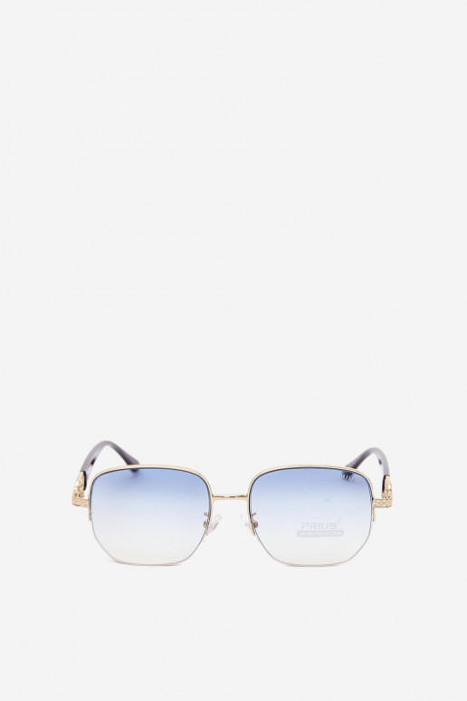 Óculos de sol com armação fina e filtro UV, azul