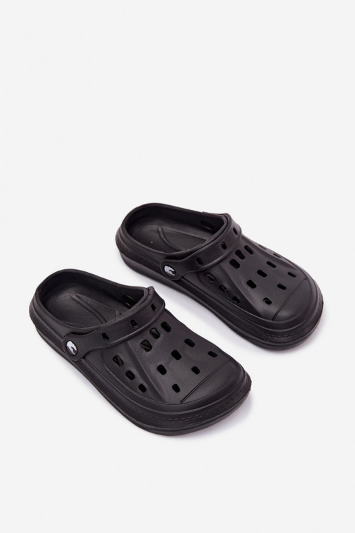 Tamancos leves femininos pretos Cobble