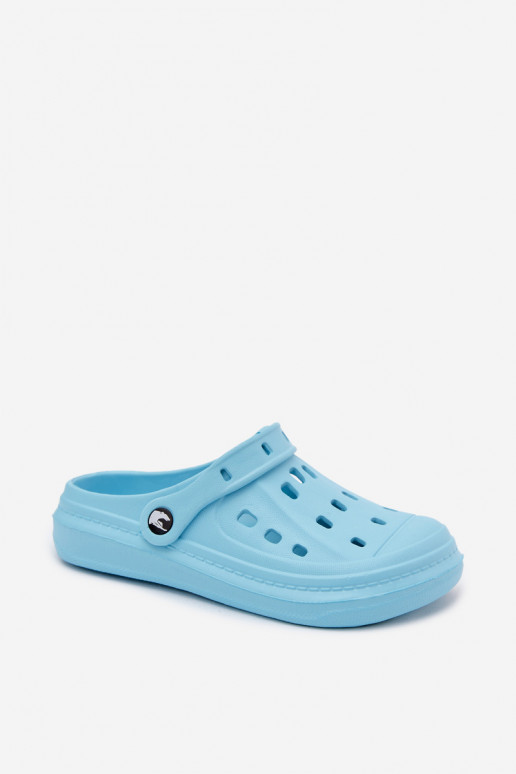Tamancos leves femininos turquesa Cobble