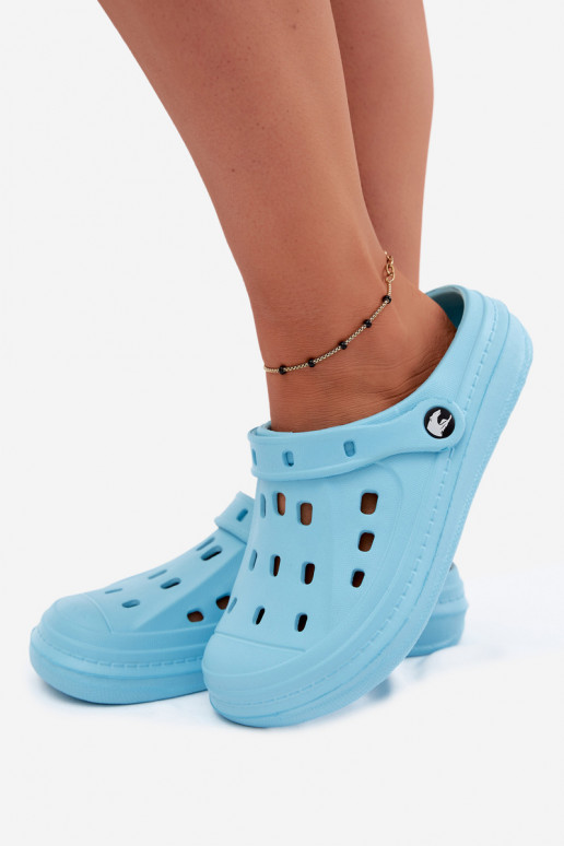 Tamancos leves femininos turquesa Cobble