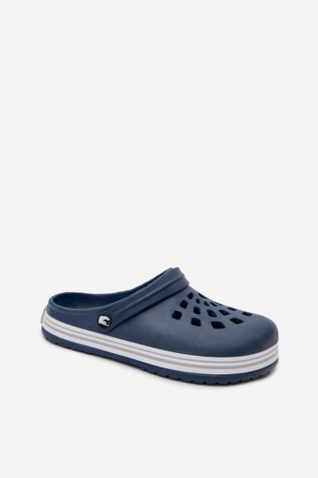 Tamancos leves masculinos azul escuro MileĮay