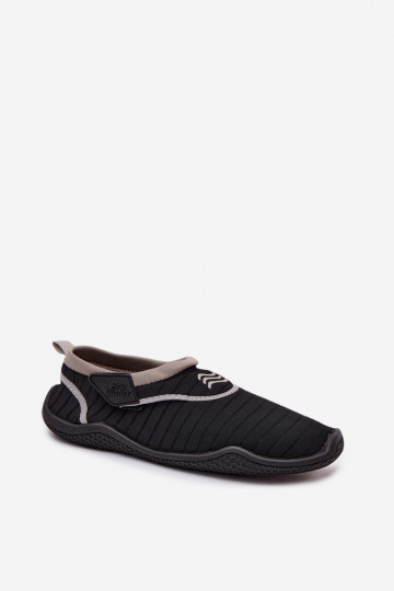 Sapatos femininos pretos com fechos adesivos PROINATER PRO-26-48-114L