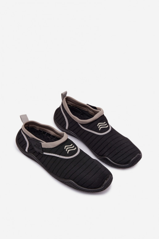Sapatos femininos pretos com fechos adesivos PROINATER PRO-26-48-114L