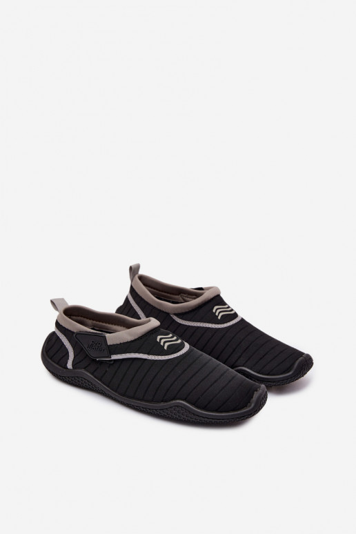 Sapatos femininos pretos com fechos adesivos PROINATER PRO-26-48-114L