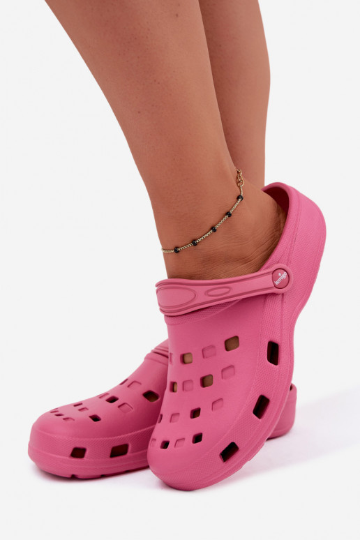 Tamancos leves femininos rosa escuro LEMIGO 806