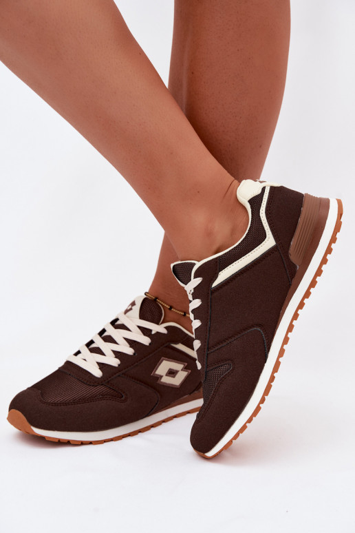 Ténis femininos na cor chocolate LOTTO 2401850U EPICAN