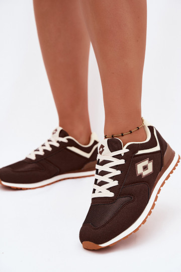 Ténis femininos na cor chocolate LOTTO 2401850U EPICAN 2