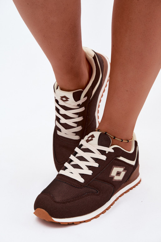 Ténis femininos na cor chocolate LOTTO 2401850U EPICAN