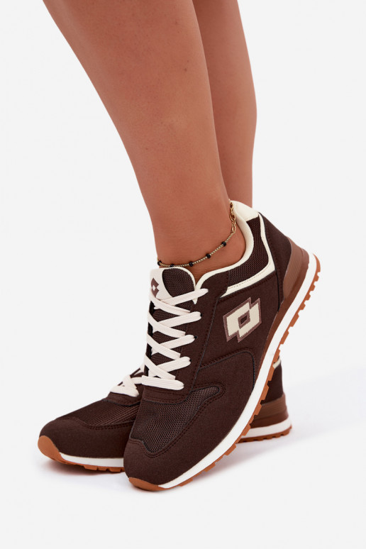 Ténis femininos na cor chocolate LOTTO 2401850U EPICAN