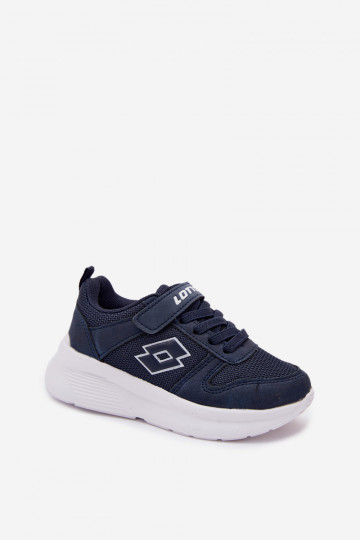 Ténis infantis com velcro LOTTO SOBRIO 2601570K azul escuro