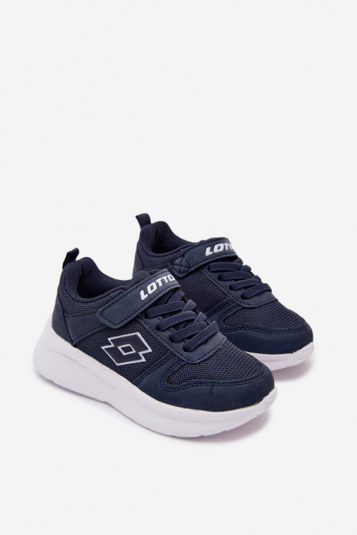Ténis infantis com velcro LOTTO SOBRIO 2601570K azul escuro