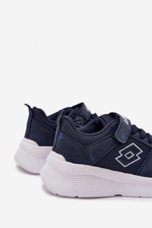 Ténis infantis com velcro LOTTO SOBRIO 2601570K azul escuro