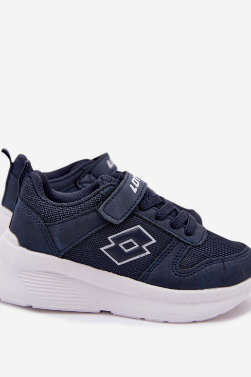Ténis infantis com velcro LOTTO SOBRIO 2601570K azul escuro