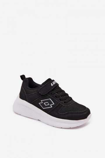 Ténis infantis com velcro LOTTO SOBRIO 2601570K pretos