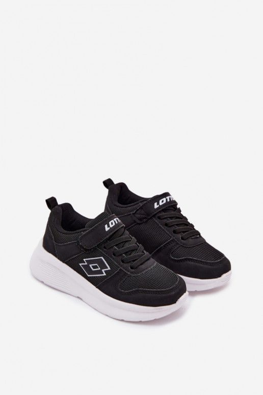 Ténis infantis com velcro LOTTO SOBRIO 2601570K pretos