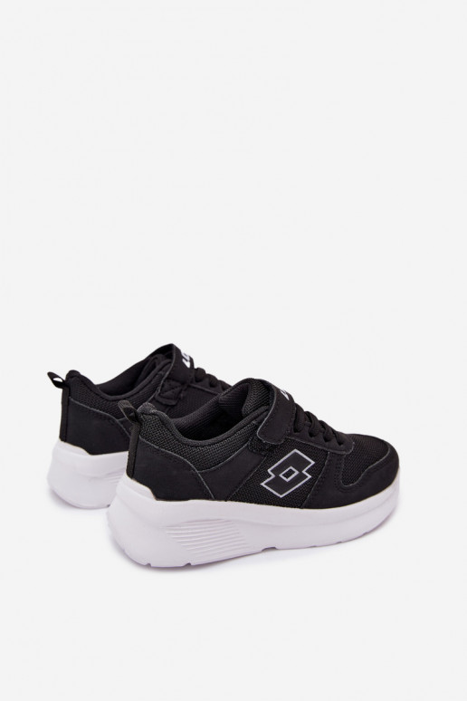 Ténis infantis com velcro LOTTO SOBRIO 2601570K pretos