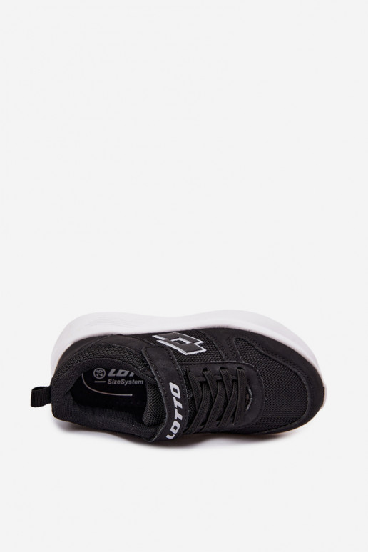 Ténis infantis com velcro LOTTO SOBRIO 2601570K pretos