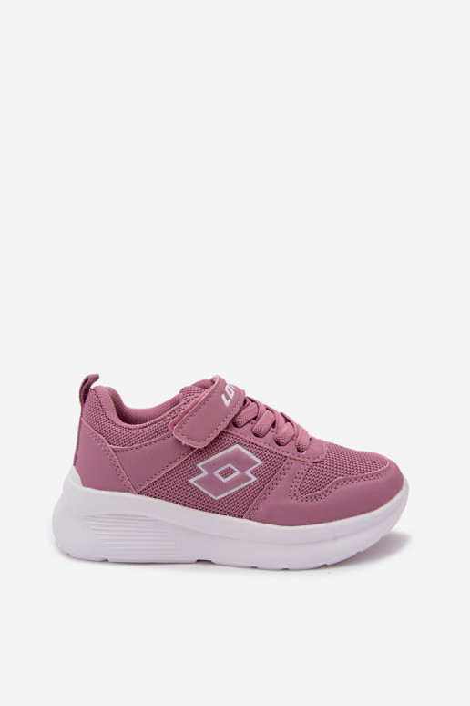 Ténis infantis com velcro LOTTO SOBRIO 2601570K rosas