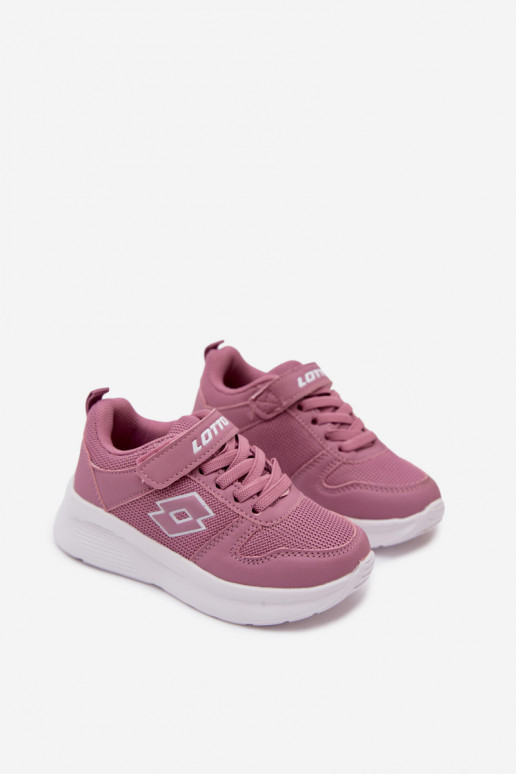 Ténis infantis com velcro LOTTO SOBRIO 2601570K rosas
