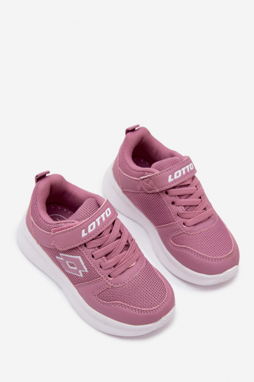 Ténis infantis com velcro LOTTO SOBRIO 2601570K rosas