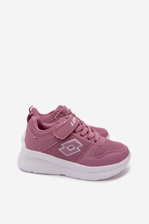 Ténis infantis com velcro LOTTO SOBRIO 2601570K rosas