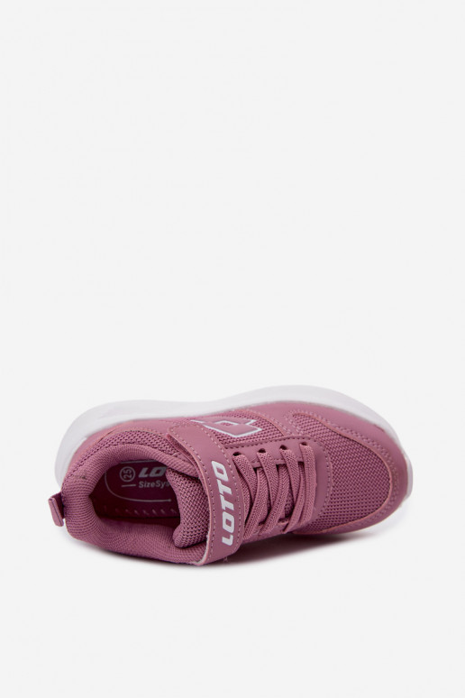 Ténis infantis com velcro LOTTO SOBRIO 2601570K rosas